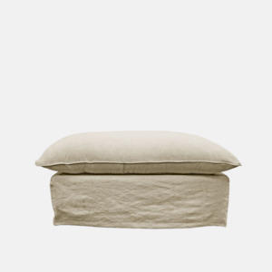 Ottoman: Lotus Ottoman - Oatmeal