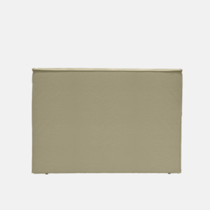 Bedheads: Kelly Slip Cover Bedhead - Khaki