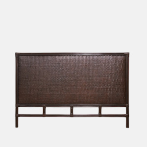 Bedheads: Plantation Rattan Bedhead King/SK - Chocolate