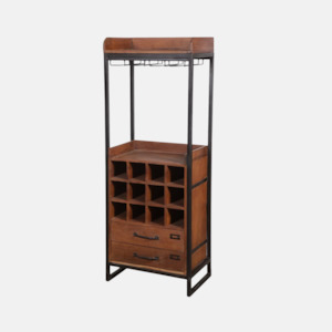 Solid Teak Wine Rack