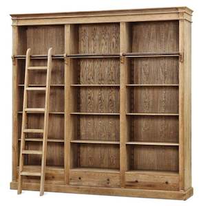 Rutherford Ashwood Shelves With Ladder