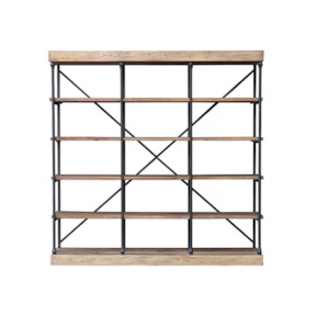 Shelves: Large Elm & Iron Shelves
