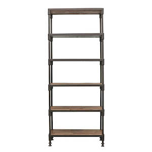 Shelves: Industrial Metal Book Shelf Narrow