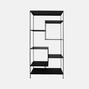 Staggered Iron Shelves Tall