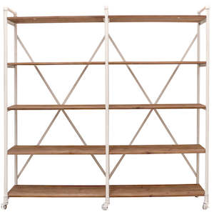 Shelves: Pilo Industrial Wide Shelves - White