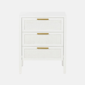 Storage: Stamford 3 Drawer Bedside - White