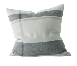 Dante Feather Filled Check Cushion - Laurel
