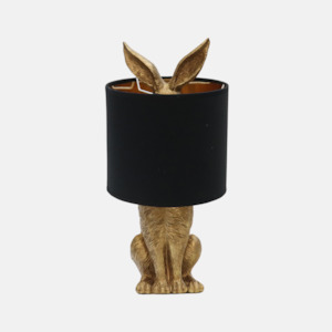 Bestsellers: Bunny Lamp - Black & Gold