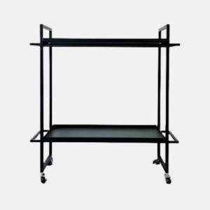 Bellwood Iron Bar Cart - Black