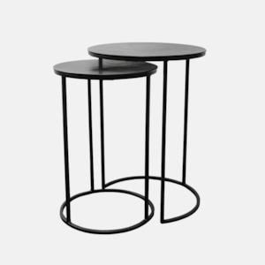 Punto Nesting Side Table - Black