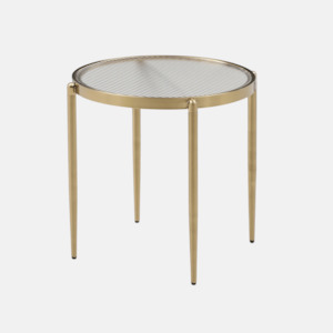 Side Tables: Gatsby Fluted Glass Side Table