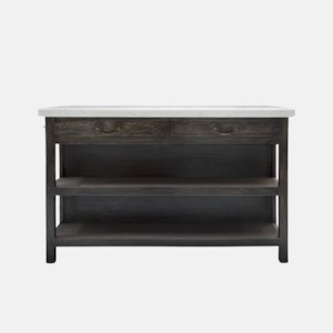Lars Kitchen Island Large - Black