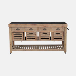 Kitchen Islands: Montana Kitchen Island - Bluestone