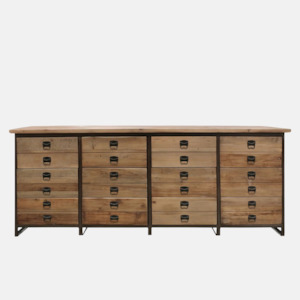 Montpelier 12 Drawer Chest of Drawers - Elm