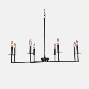 Chandeliers: Edmound 8 Light Iron Chandelier