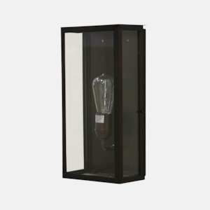 Wall Lights: Box Lantern Wall Light Outdoor