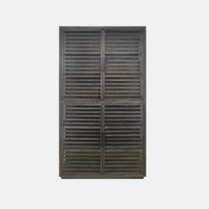 Cabinets: Slatted Oak Cabinet