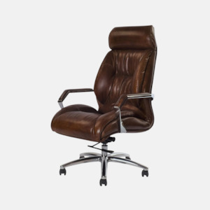 Office Seating: GM Adjustable Desk Chair - Vintage Cigar