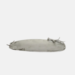 Decor: Antler Silver Tray