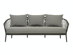 Maui Outdoor 3 Seater Sofa - Charcoal