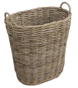 Baskets: Grove Rattan Tall Oval Basket