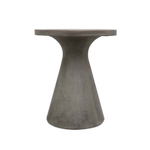 Corfu Pedestal Dining Table - Grey Concrete