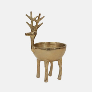 Reindeer Bowl Gold