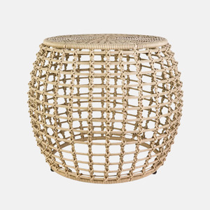 Bedroom 1: Check Outdoor Rattan Side Table - Light Natural