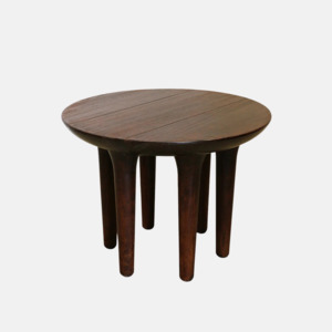 Side Tables: Akito Side Table - Solid Dark Oak