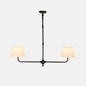 Lighting: Sheridan Two Arm Pendant - Black