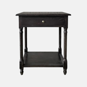 Bedroom 1: Chloe Bedside - Black Oak