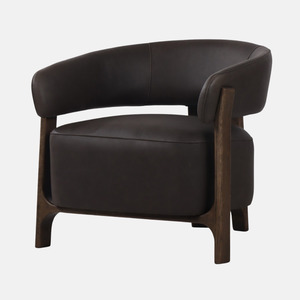 Luca Armchair - Charcoal Leather