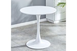 Dining Tables: TULIP Round Dining Table (White)