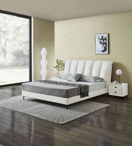 ALANYA Queen/King Size Bed Frame (White)