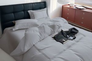 Streamline 5-Piece 100% Cotton Duvet Cover Set in Queen Size (Grey)