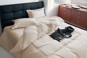 Streamline 5-Piece 100% Cotton Duvet Cover Set in Queen Size (Beige)