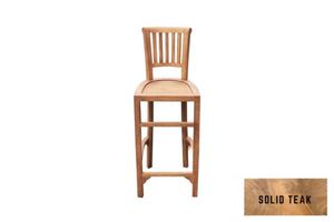 BALI Outdoor Solid Teak Wood Bar Chair