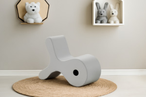 FISHBONE MultiFunction Chair/Side Table (Grey)