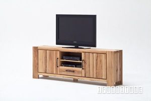 Entertainment Units: CARDIFF 206 TV Unit Solid European Wild Oak & Made in Europe
