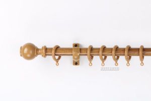 Aluminium Eyelet Curtain Track /m Brown