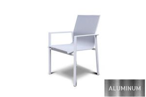 Outdoor: CARDIFF Aluminum Stackable Outdoor Dining Chair