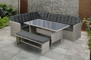 Outdoor: MILTON Sectional Outdoor Dining Set