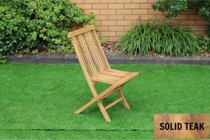 Sale: BALI Solid Teak Wood Foldable Outdoor Dining Chair