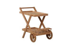 Outdoor: BALI Outdoor Solid Teak Wood Serving Trolley