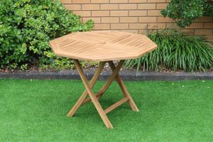 BALI Solid Teak Wood D120 Octangle Outdoor Table