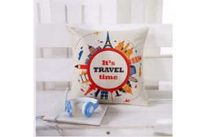 LINEN Printed Cushion with Inner (45x45cm) - 1708