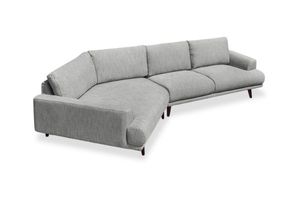 BIANCA Angular Chaise Sofa (Light Grey)