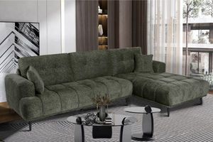 Sofa & Lounge Chairs: LAWTON Fabric Sectional Sofa
