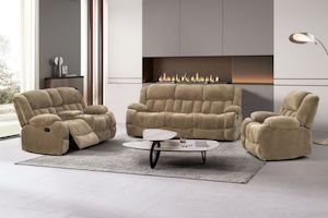 Sofa & Lounge Chairs: MAKO Fabric Reclining Sofa Range