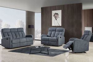 Sofa & Lounge Chairs: CLEO 1R+2RR+3RR Reclining Sofa Range